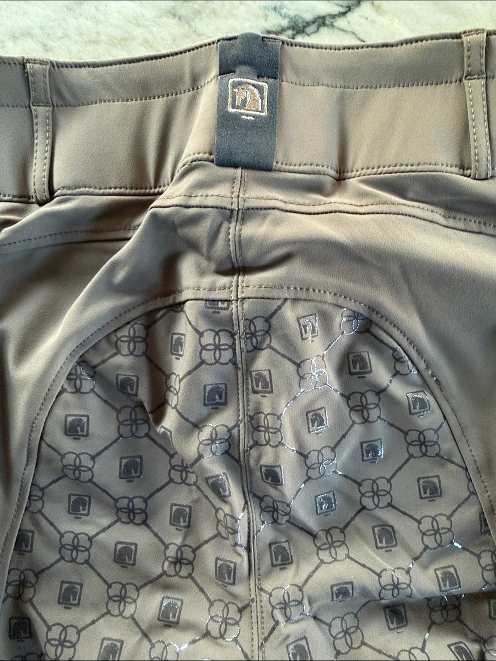 🤎NWT🤎 Romfh Brown Isabella Full Seat Riding Breeches with Printed Silicone Patch - Picture 8 of 13